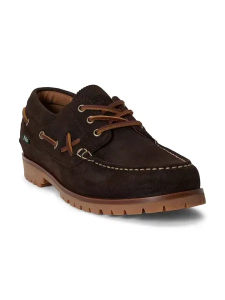 Polo Ralph Lauren mokasini usnjeni Ranger Deck rjava
