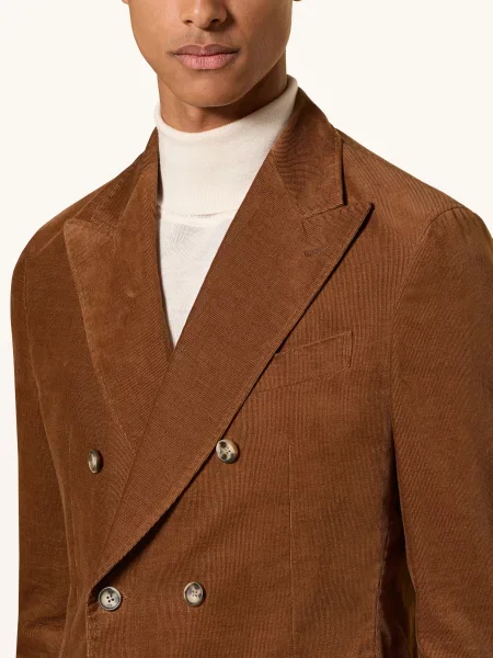Windsor. Sako K Obleku Regular Fit Z Manšestru rust/copper