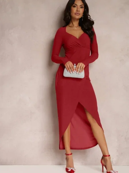 Rochie Tip Cambrat Anelile roșie