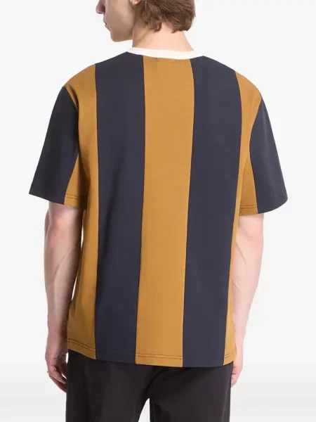 Tricou Fred Perry cu dungi cu imagine maro