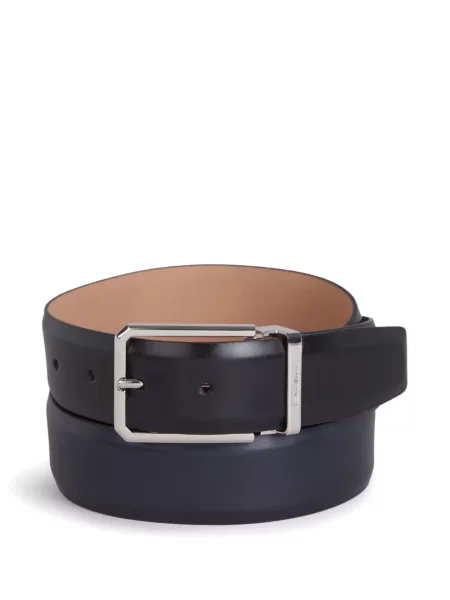 Curea Santoni din piele albastru