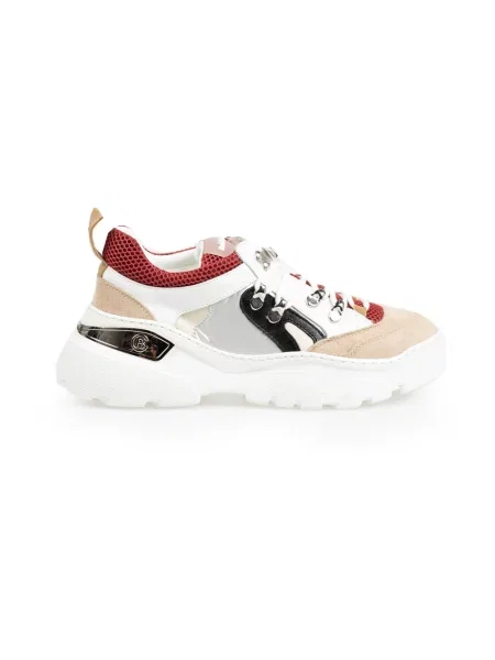 Sneakersy Baldinini skórzane białe