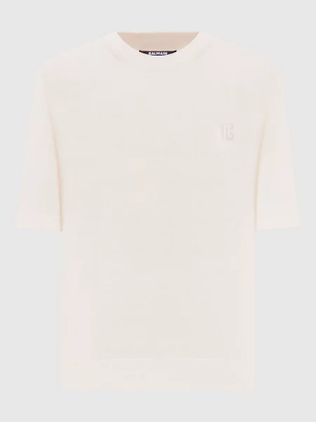 Футболка Balmain бежевая