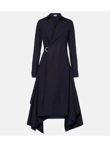 Zaviti obleka obleka Loewe z draperijo modra