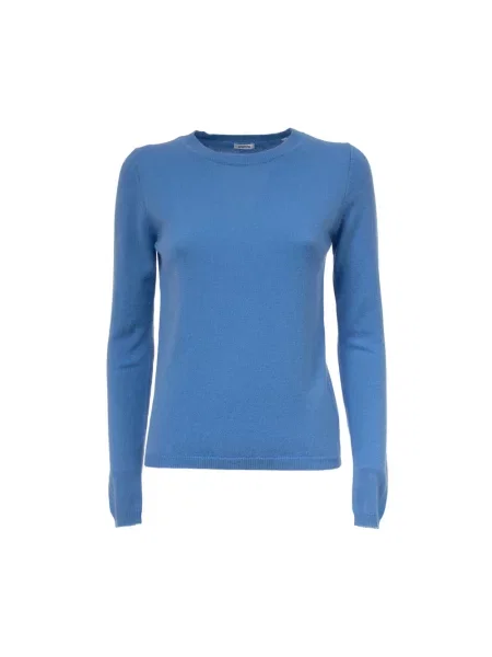 Sweter Aspesi z kaszmiru niebieski