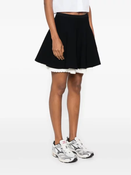 Fusta mini Sandro tricotate negru