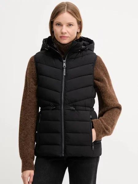 Dkny vestă de iarna negru