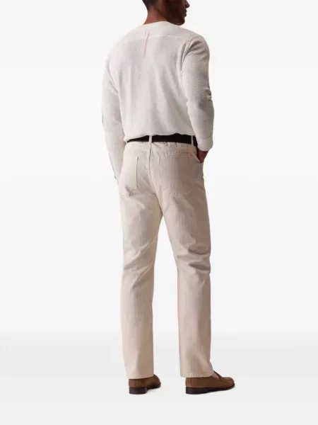 Pantaloni Fortela cu model herringbone