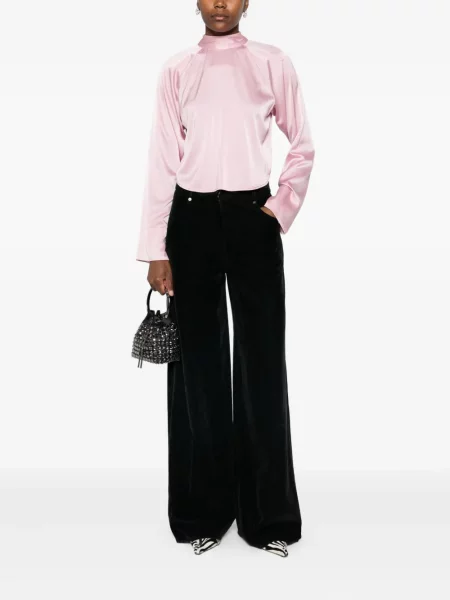 Pantaloni Forte_forte de catifea negru