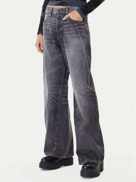 G-Star Raw Blugi Contor 3D Wide Leg gri