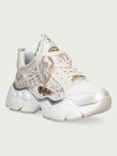Buffalo Binary Glam sneakers pentru femei alb