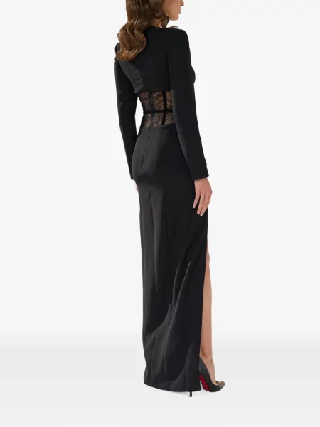 Rochie Silk Love & Lace de mătase negru