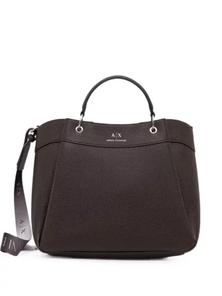 Τσάντα shopper Armani Exchange με σχέδιο καφέ