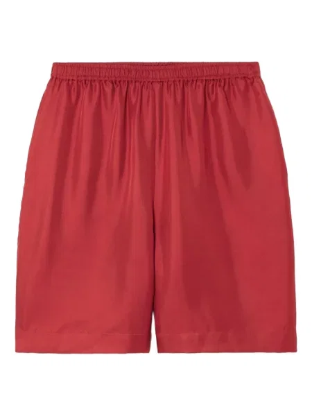 Pantaloni scurți Loulou De Saison de mătase roșu