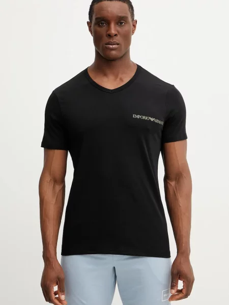 Majica lounge Emporio Armani Underwear črna