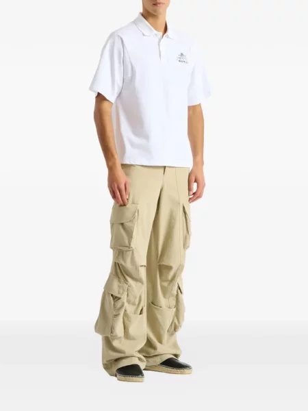 Tricou polo Balmain cu imagine alb