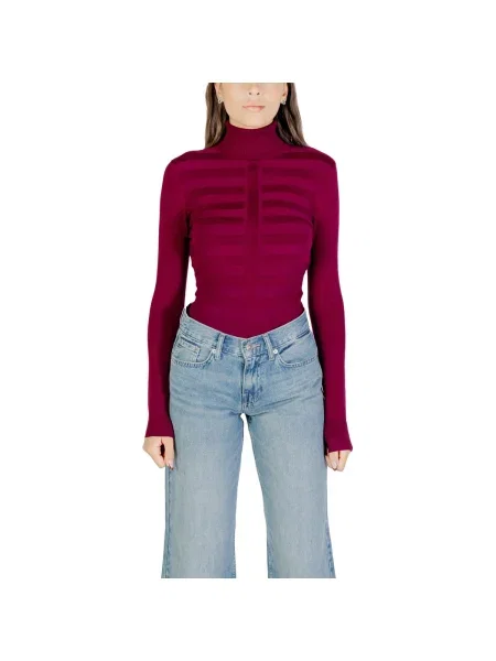 Pulover Morgan cu guler înalt albastru