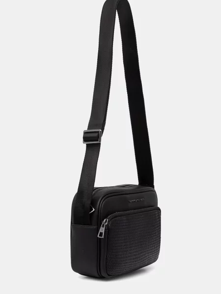 TOMMY HILFIGER Geantă de umăr negru