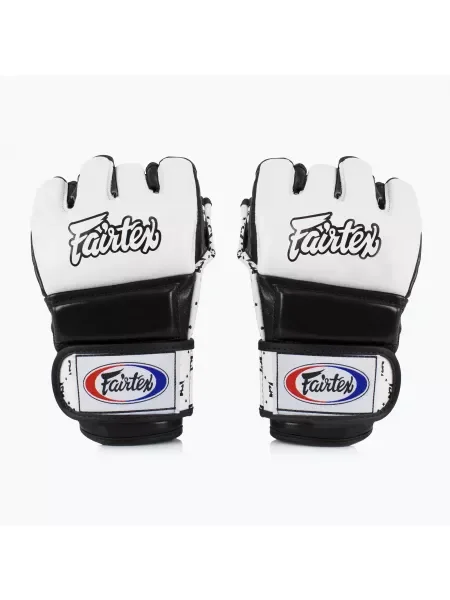 Fairtex Super Sparring граплинг ръкавици бели/черни бяло