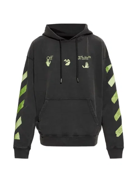 Hanorac cu glugă Off-white alb