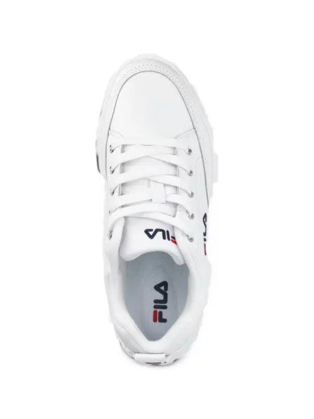 Sneakerși Fila cu platformă alb