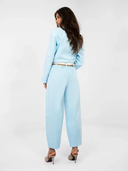 Pantaloni Italy Moda albastru