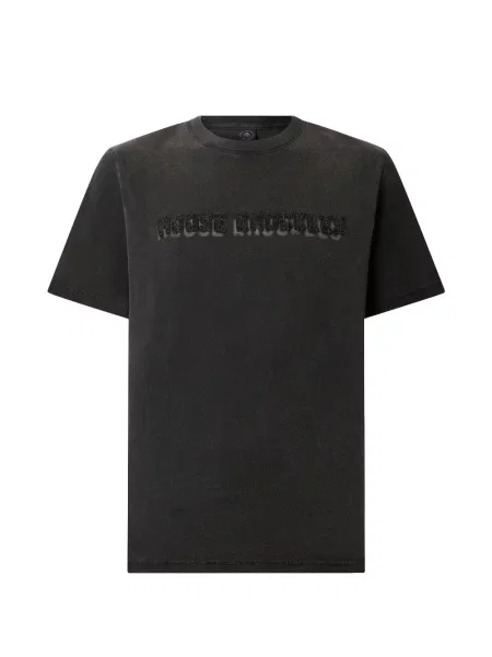 Tricou Moose Knuckles cu autograf gri