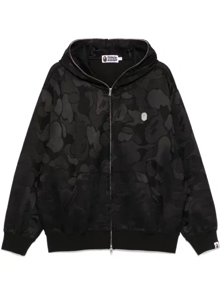 Hanorac cu glugă A Bathing Ape® din jacard cu model camuflaj negru
