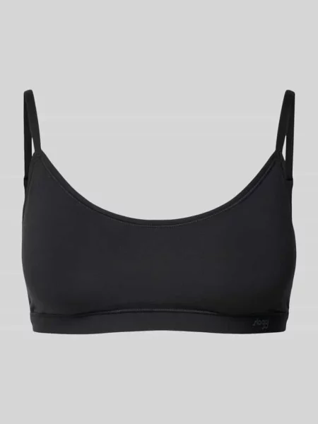 Biustonosz typu bralette z okrągłym dekoltem Sloggi czarny