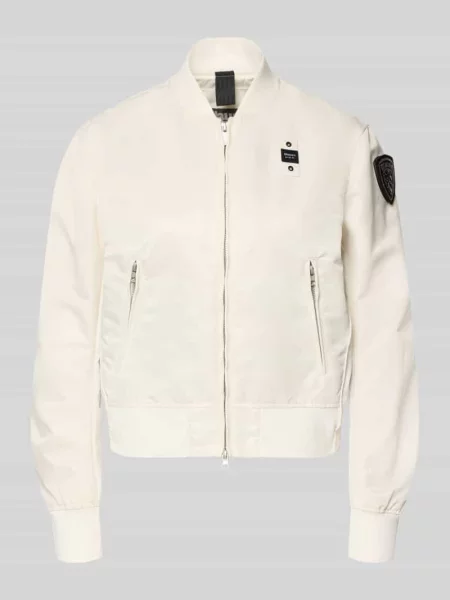 Bomberka z zapinane na błyskawiczny model LAURIE' Blauer biały