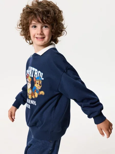 Sinsay Mikina s kulatým výstřihem s potiskem PAW Patrol námořnická modrá