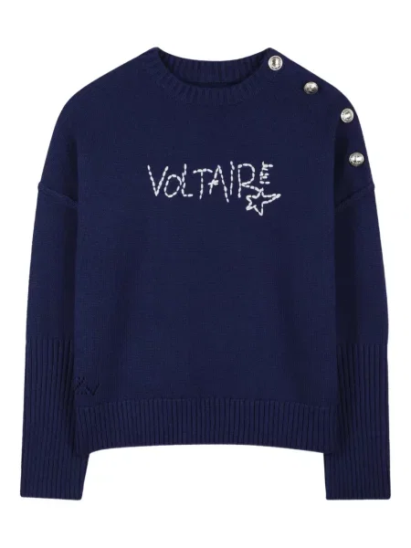 Dětské svetr Zadig & Voltaire modrý