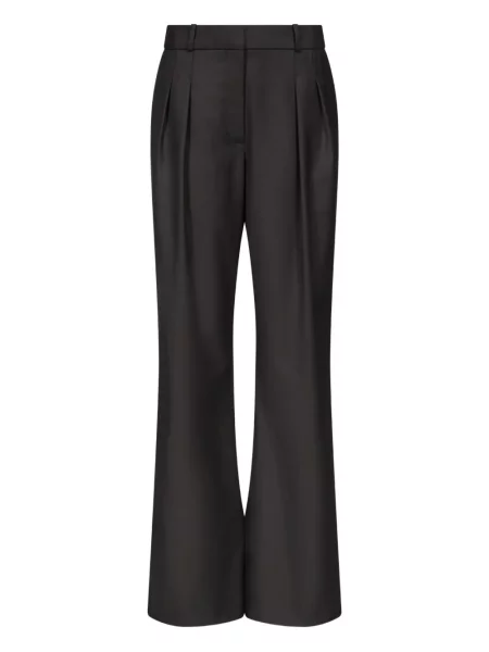 Pantaloni Loulou De Saison plisate negru