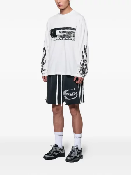 Tricou Godmade cu imagine alb