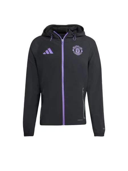 ADIDAS PERFORMANCE Αθλητικό μπουφάν Manchester United Tiro 25 Competition λιλά μαύρο