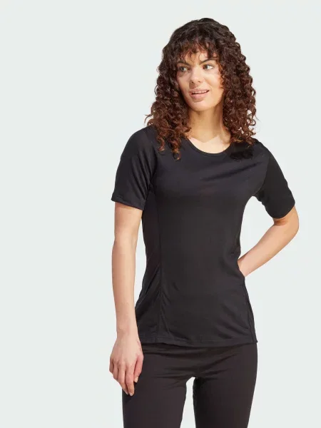 Вовняна Футболка спортивна adidas чорний