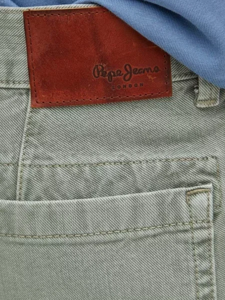 Pepe Jeans farmer rövidnadrág RELAXED SHORT UTILITY COLOUR zöld