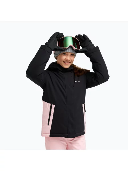 Geacă de snowboard pentru copii ROXY Snowflare true black negru