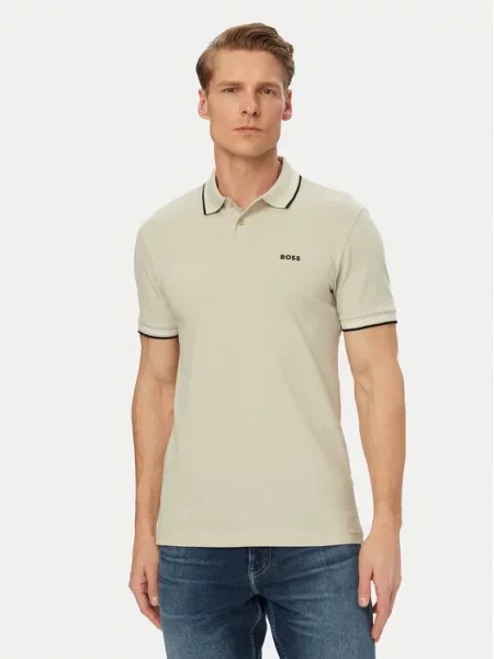 BOSS Polo majica Paul Svetlo bež