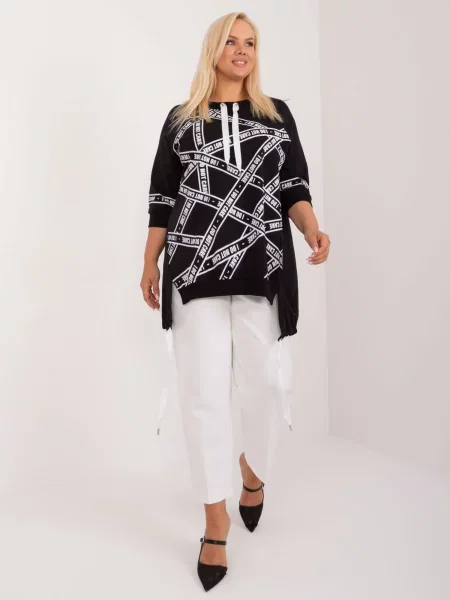 Tunică Fashionhunters lungă negru