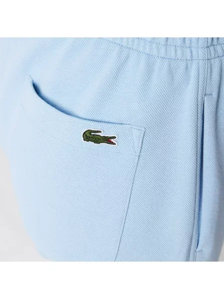 Lacoste Spodnie Dresowe Z Mieszanki Bawełny niebieskie