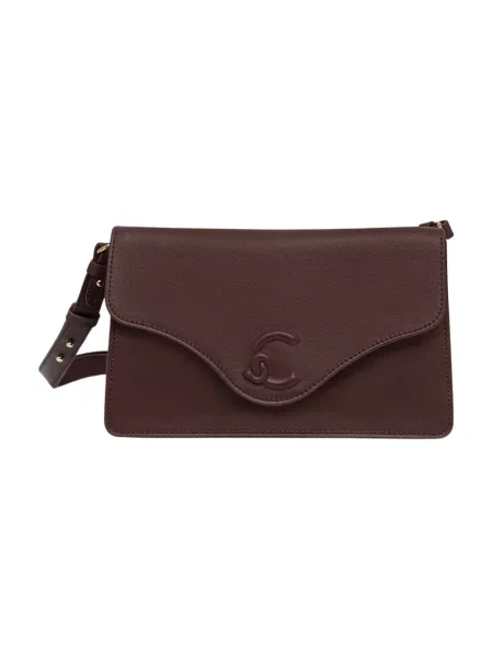 Coccinelle torebka crossbody skórzana brązowa