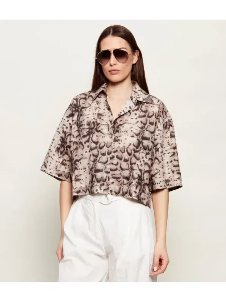 Pinko Cămașă PESCARA | Cropped Fit maro