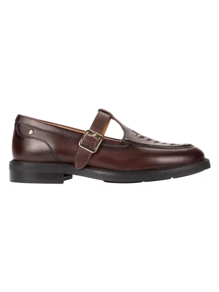 Loafersy Pikolinos skórzane brązowe