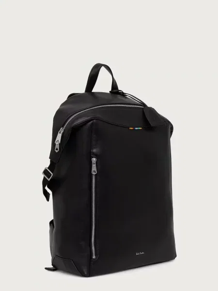 Paul Smith rucsac pentru bărbați din piele negru