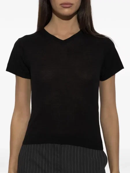 Tricou Iro cu decolteu în V negru