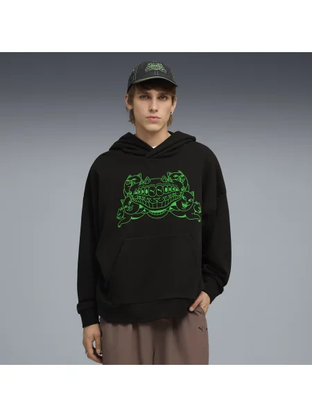 Bluza z kapturem PUMA x RIPNDIP o pudełkowym kroju S czarny