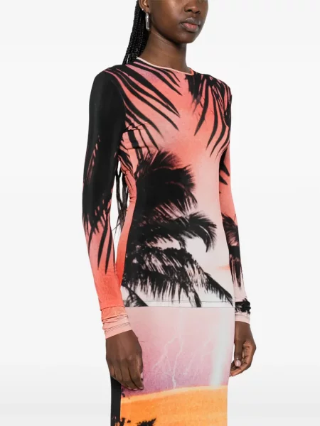 Tricou Rabanne cu imagine portocaliu