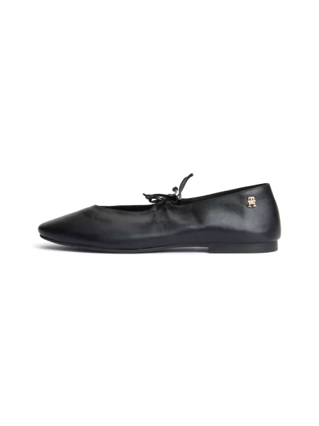 TOMMY HILFIGER Balerini cu curea glezna negru