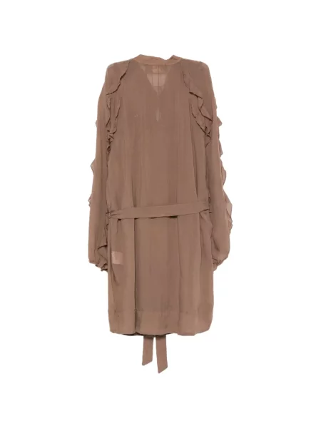 Rochie Bazar Deluxe cu volane maro